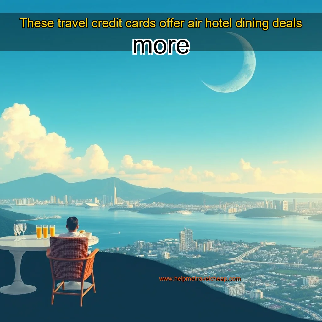 Read more about the article These travel credit cards offer air  hotel  dining deals   more