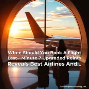 Read more about the article When Should You Book A Flight Last – Minute ? Upgraded Points Reveals Best Airlines And Routes For Spontaneous Travelers! When Should You Book A Flight Last Minute?