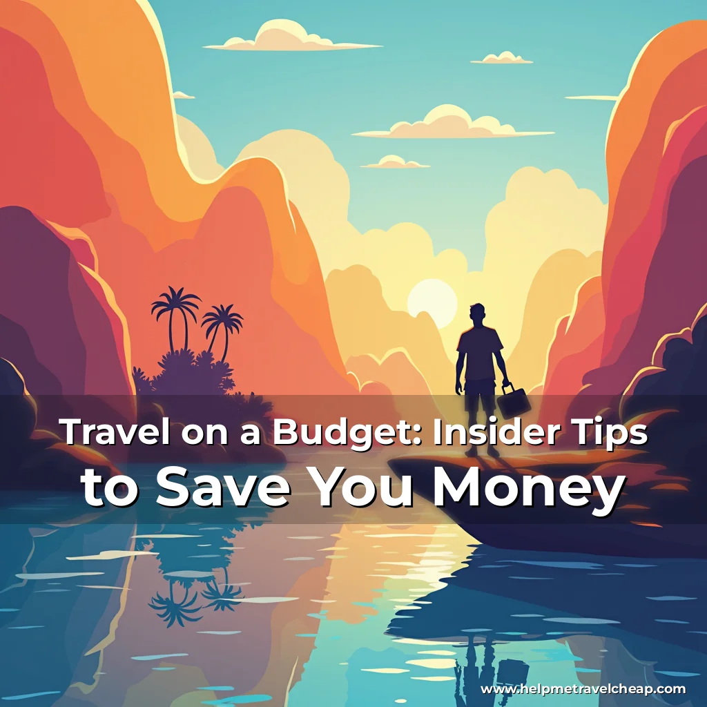 Read more about the article Travel on a Budget: Insider Tips to Save You Money
