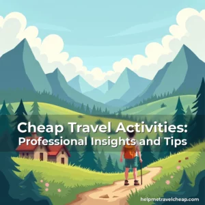 Artistic representation for Cheap Travel Activities: Professional Insights and Tips