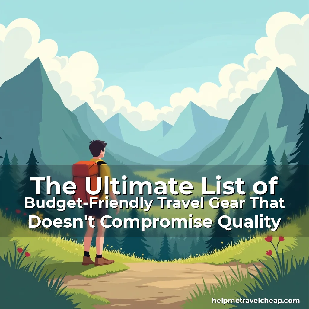 Read more about the article The Ultimate List of Budget-Friendly Travel Gear That Doesn’t Compromise Quality