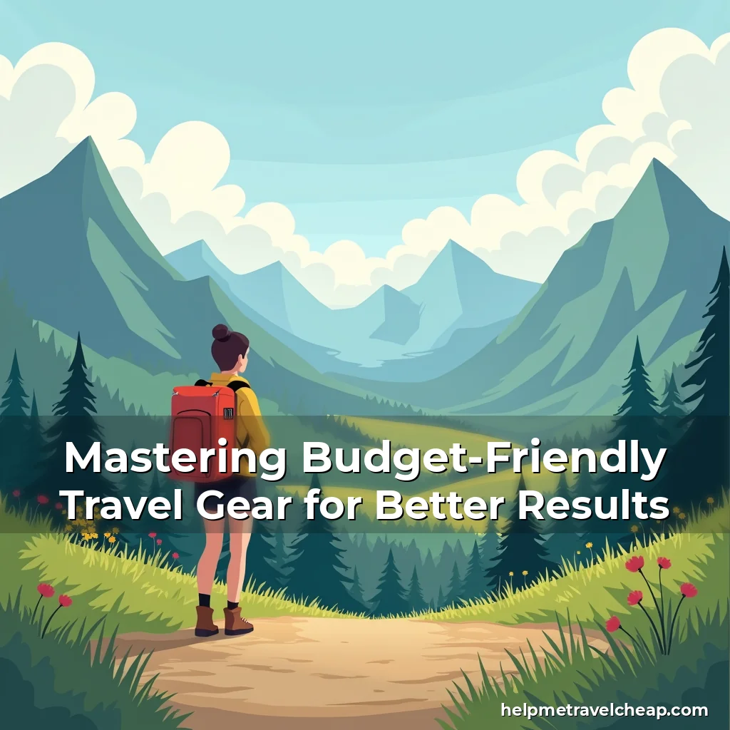 Read more about the article Mastering Budget-Friendly Travel Gear for Better Results