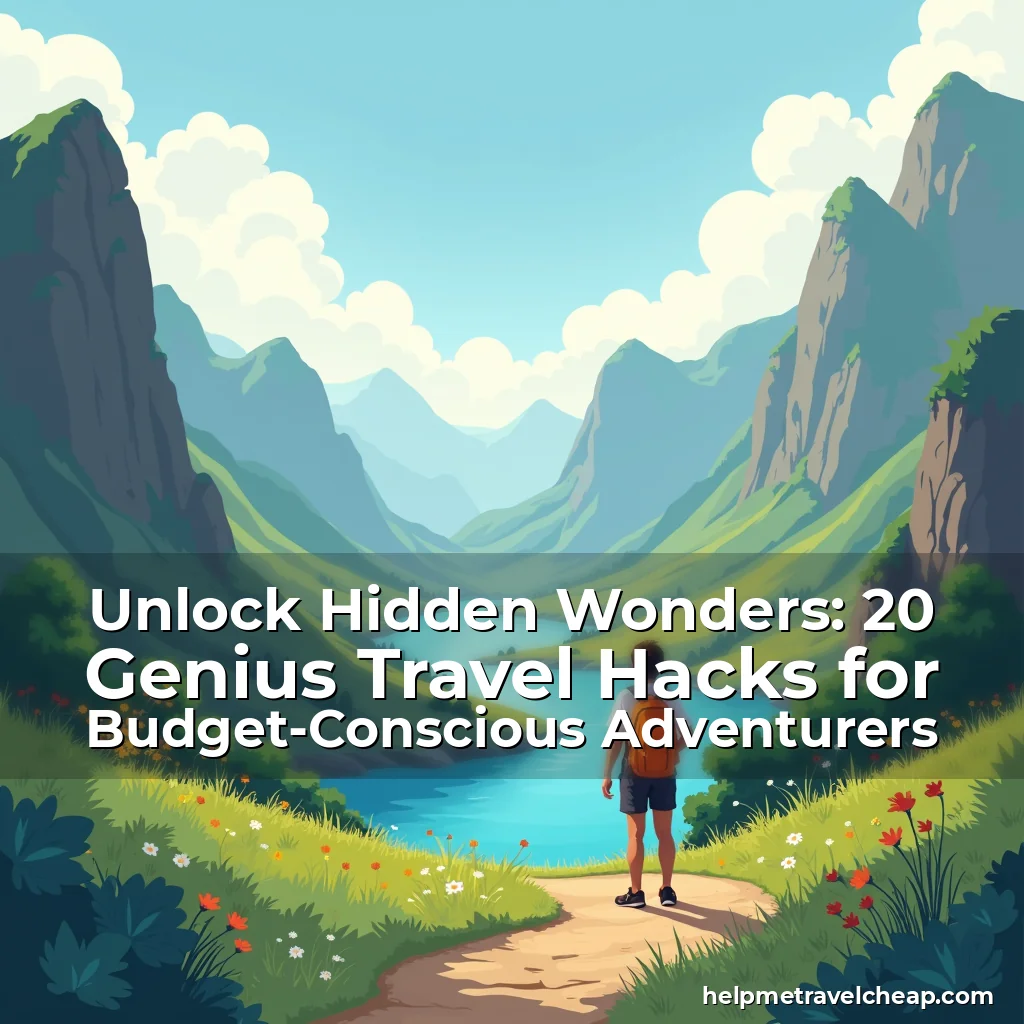 Read more about the article Unlock Hidden Wonders: 20 Genius Travel Hacks for Budget-Conscious Adventurers