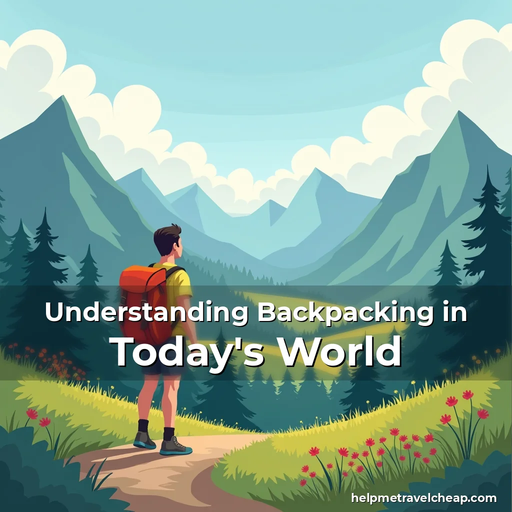 Read more about the article Understanding Backpacking in Today’s World